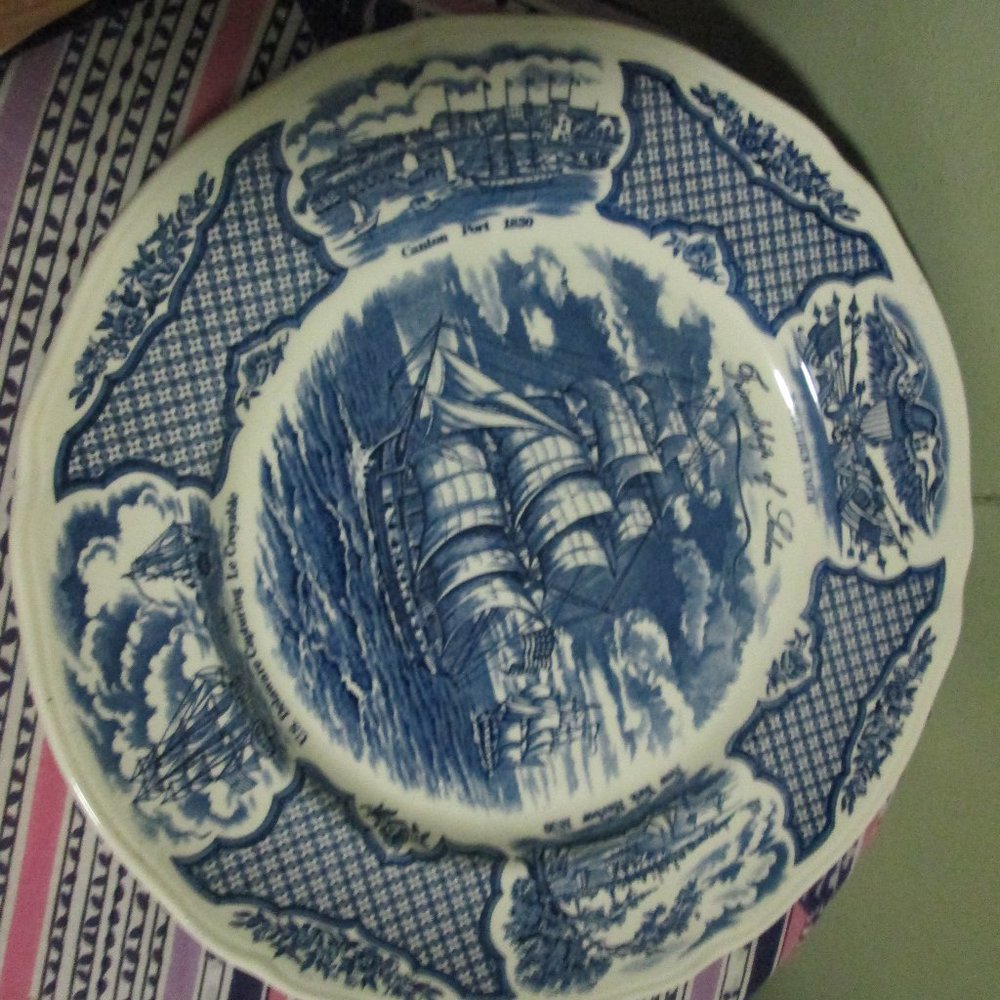 FAIR WIDS THE FRIEND SHIP OF SALEM DINNER PLATE